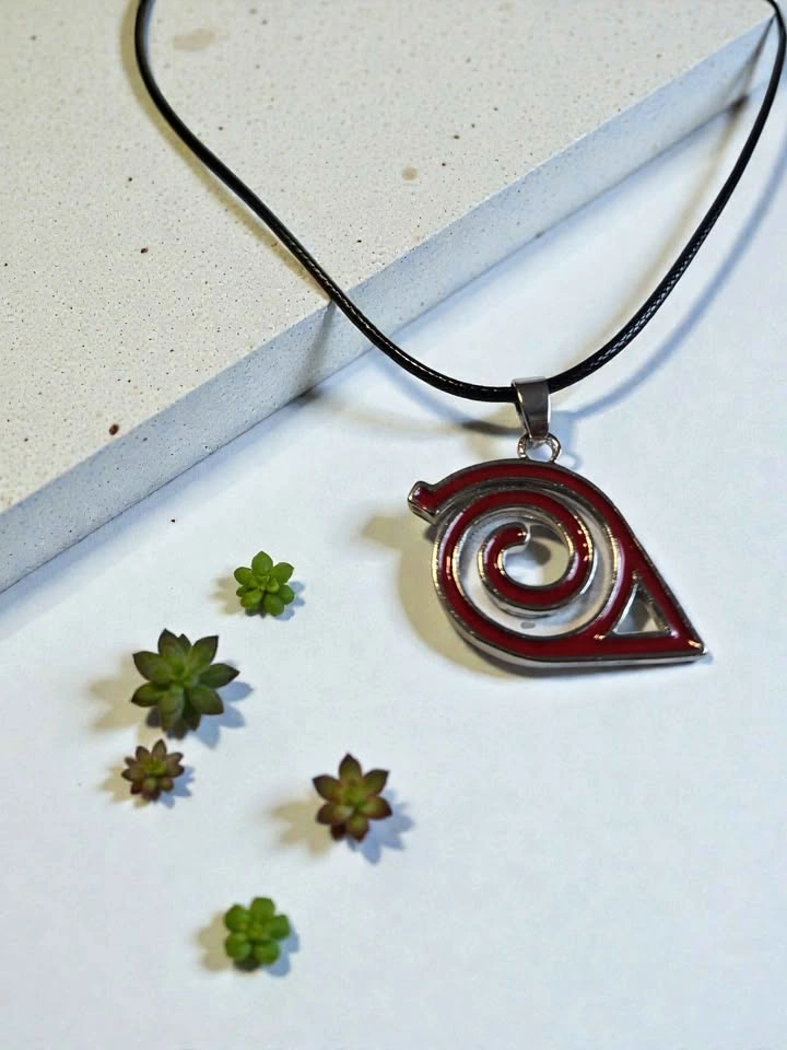 Naruto Hidden Leaf Village Necklace – Konoha Symbol Pendant - photo 4