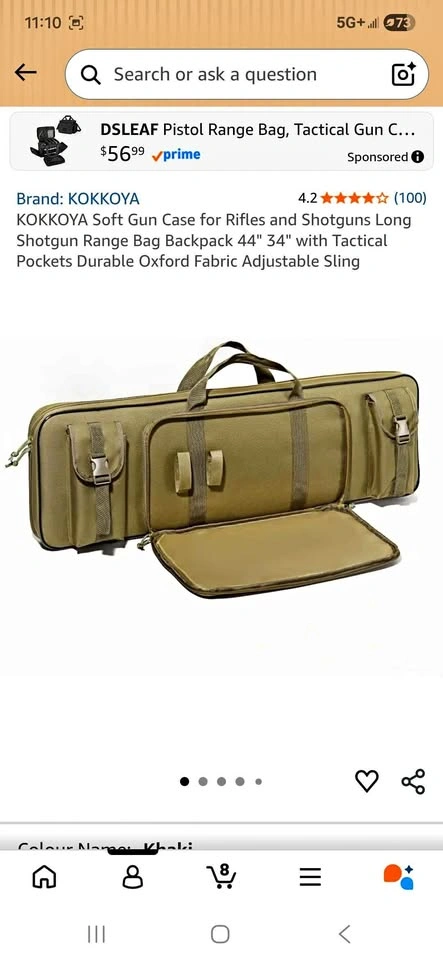 Soft Gun Case for Rifles and Shotguns 44" 34"