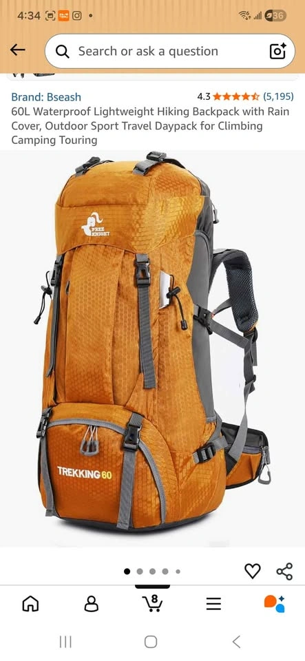 2 60L Waterproof Lightweight Hiking Backpacks - photo 4