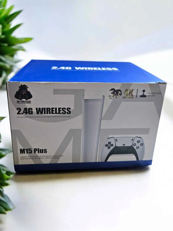 New M15 Plus 2.4G Wireless Retro Game Console – 3000+ Games