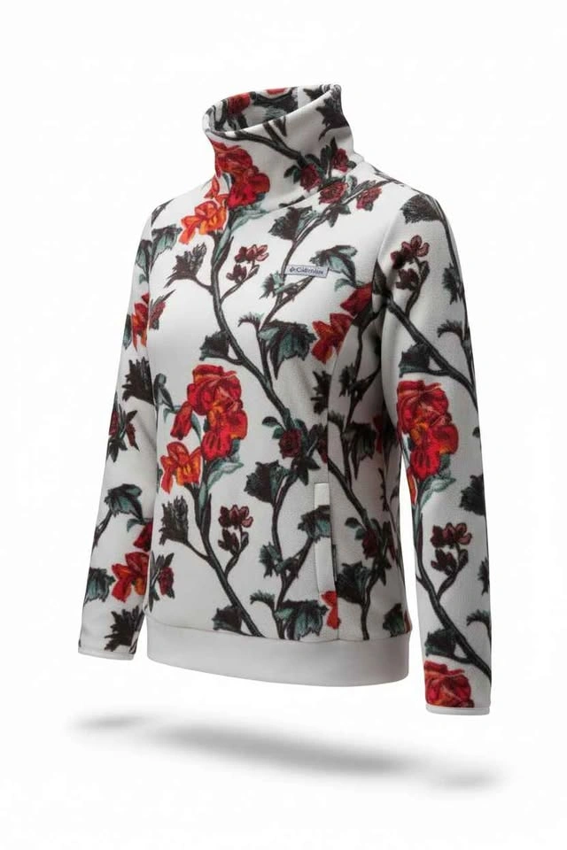 Columbia Women’s Floral Fleece Pullover Small - photo 2