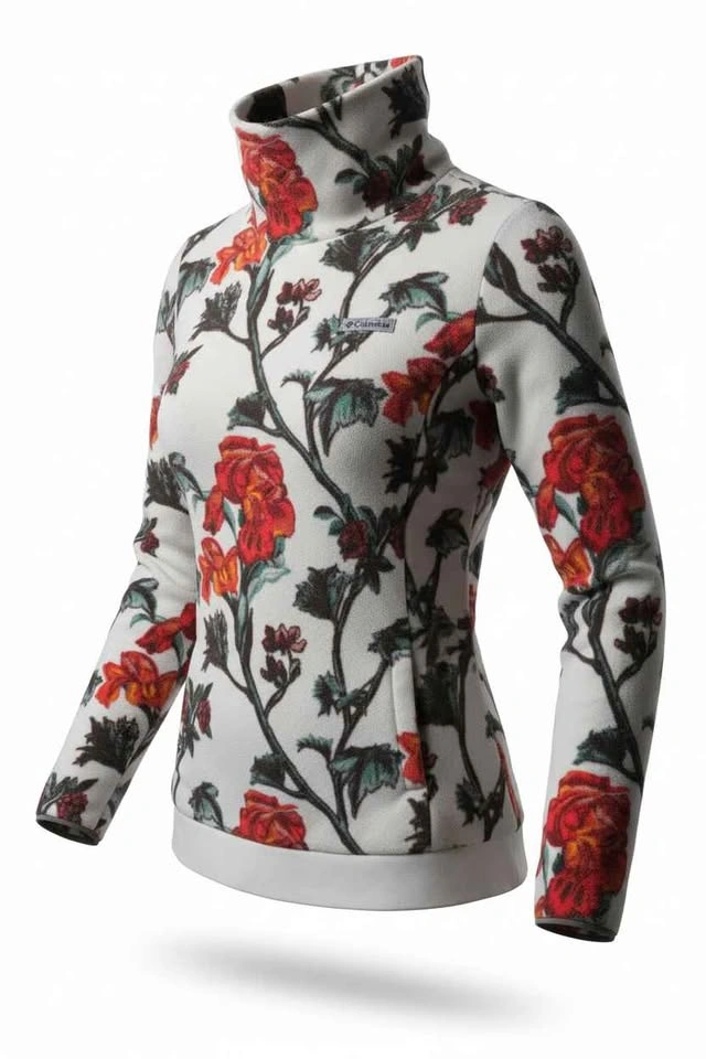 Columbia Women’s Floral Fleece Pullover Small - photo 4