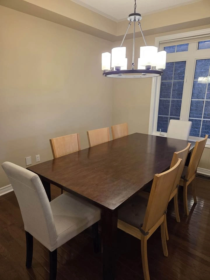 Wooden Dinning Table + 8 chairs - photo 3