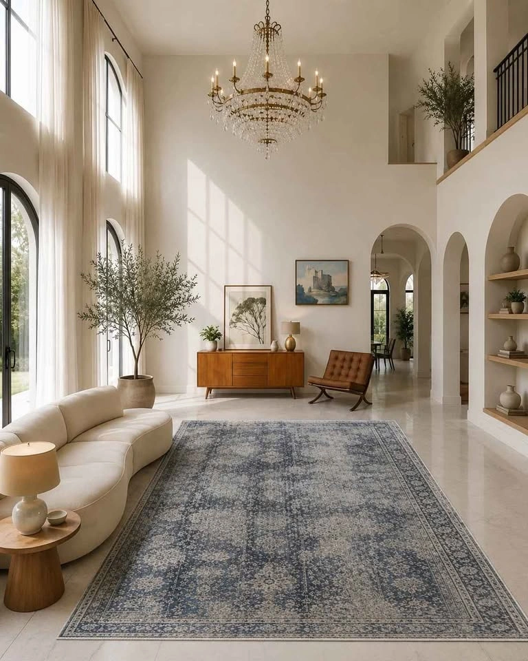 Distressed SOFT WASHABLE NON-SLIP RUG SEALED 🆕 - photo 2
