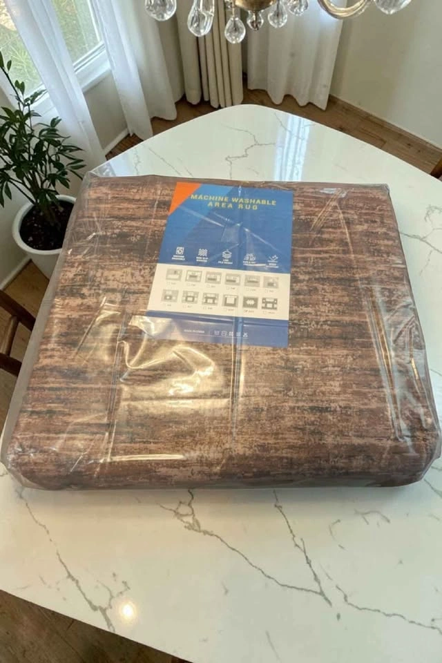 9x12 Area Rug Brown - Washable Brand New Sealed - photo 4