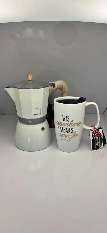 Gnali & Zani Moka Pot and Coco + Lola Travel Mug