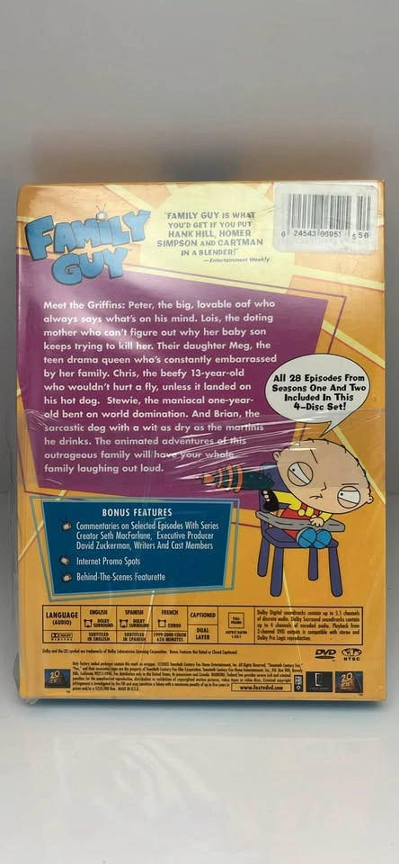 Family Guy Volume One: Seasons 1 & 2 DVD Set - photo 2