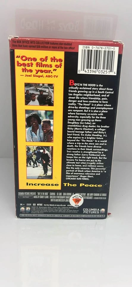 Boyz N The Hood VHS - Box Office Hits Collection - photo 2