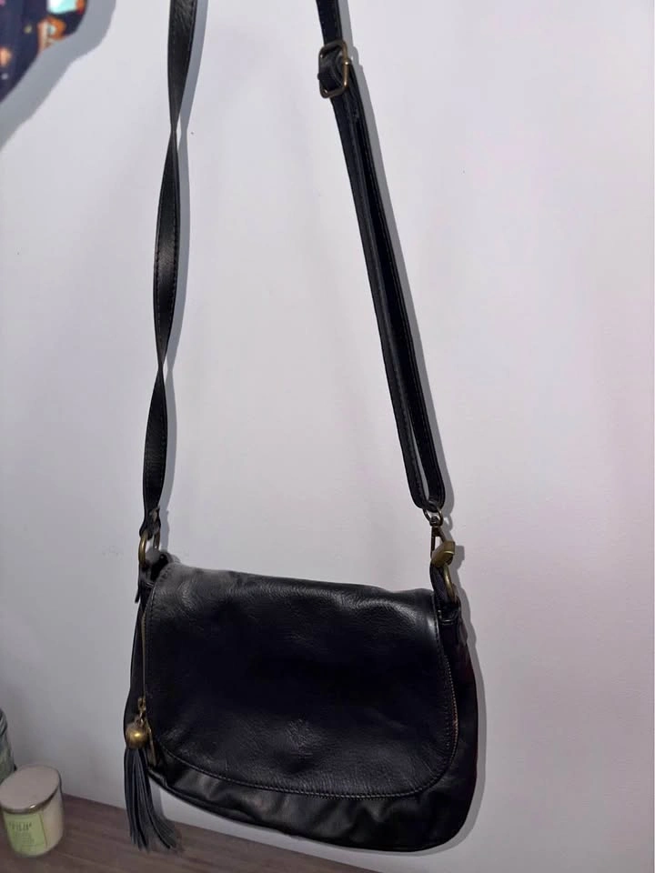 Genuine Leather Made in Italy Crossbody Bag
