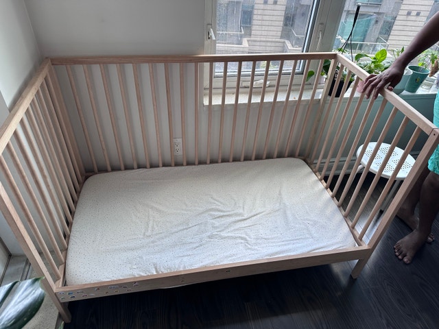 Toddler and Baby bed / Crib with mattress