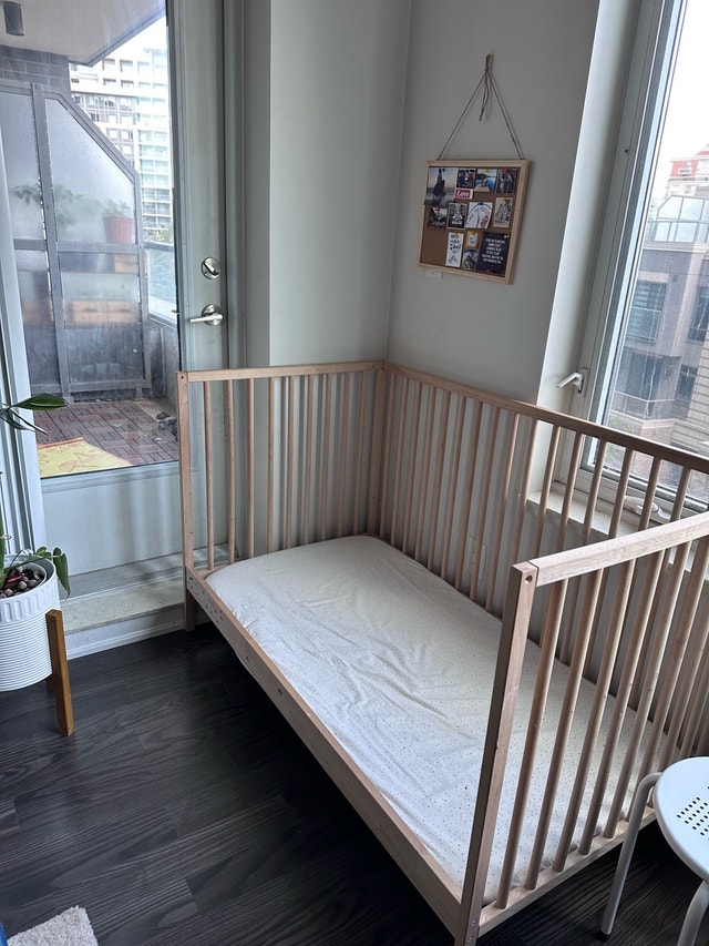 Toddler and Baby bed / Crib with mattress - photo 3