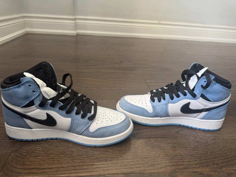 Air Jordan 1 High OG University Blue & Washed Black 6.5Y - photo 4