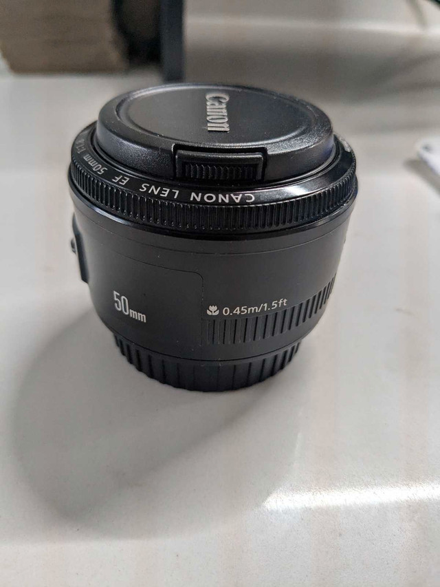 Canon 50mm lens with filter
