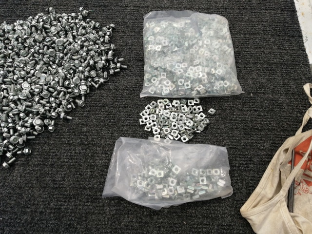 Bin Bolts c/w Poly Washer and Square Nut - photo 3