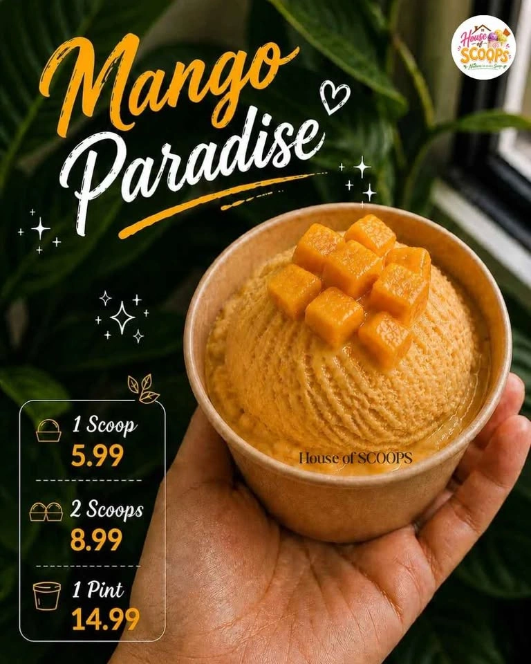 Homemade Mango Ice Cream - photo 2
