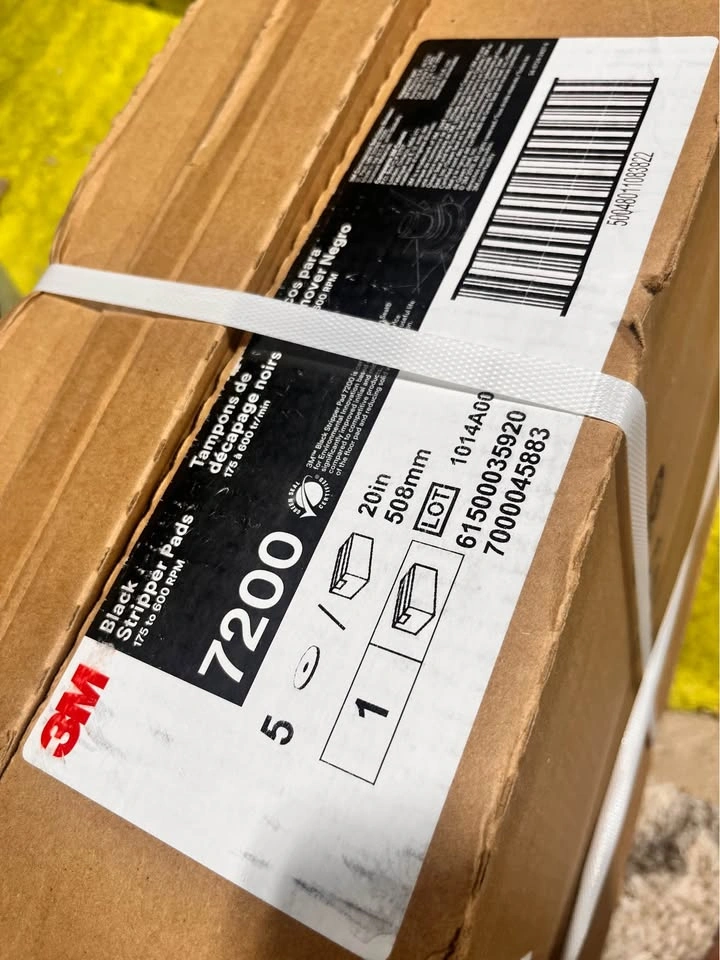 3M Black Stripper Pad 7200 – 20” Floor Machine Pads (5 Pack) - photo 3