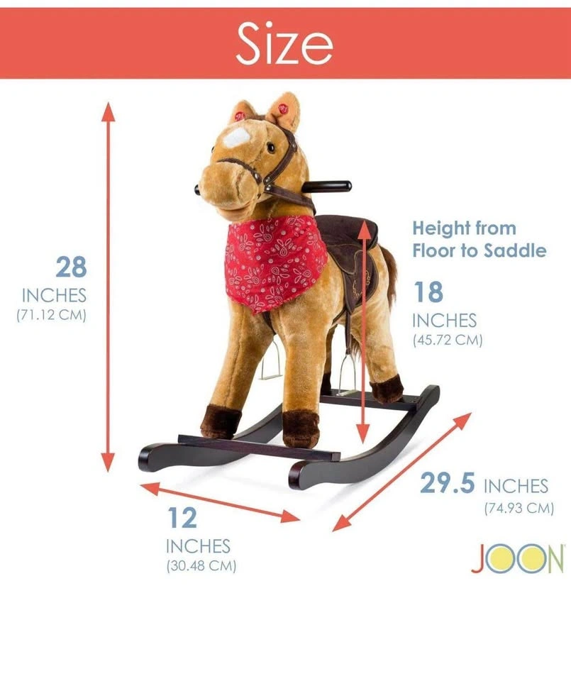 Rocking Horse – Tan Brown- New - photo 2