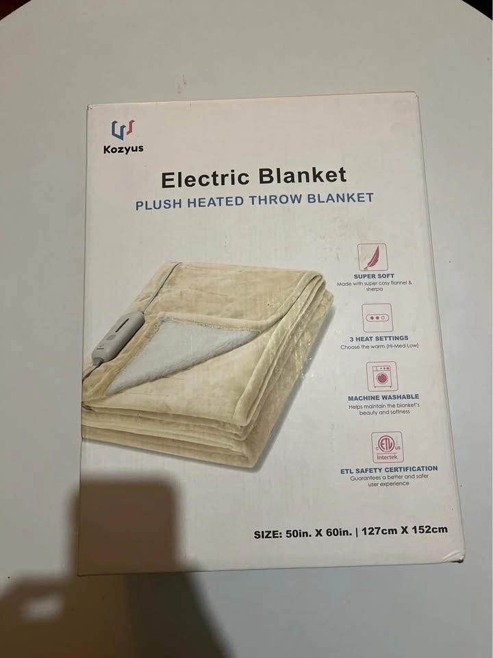 Kozyus Electric Heated Throw Blanket – 50” x 60” - photo 2