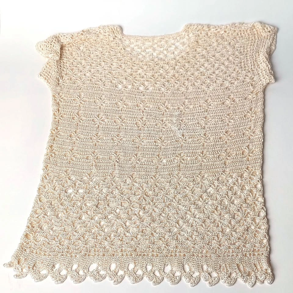 Natural crochet beach top XS - photo 3