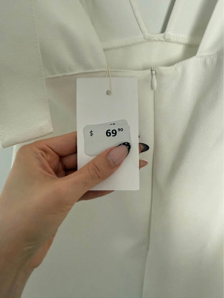 BRAND NEW Never Worn Zara White Mini Dress – XS - photo 4