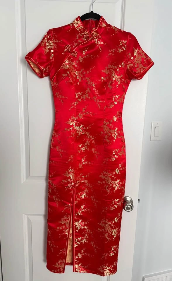 Red Cheongsam / Qipao Dress – XS/S - photo 3