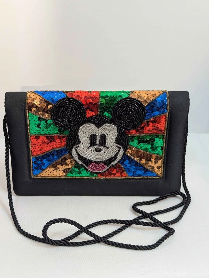 Vintage Disney Store Mickey Mouse Sequin Beaded Purse