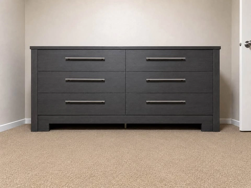 Dynamic Furniture Dresser Dark Grey - 61.5 x 29.5 x 16