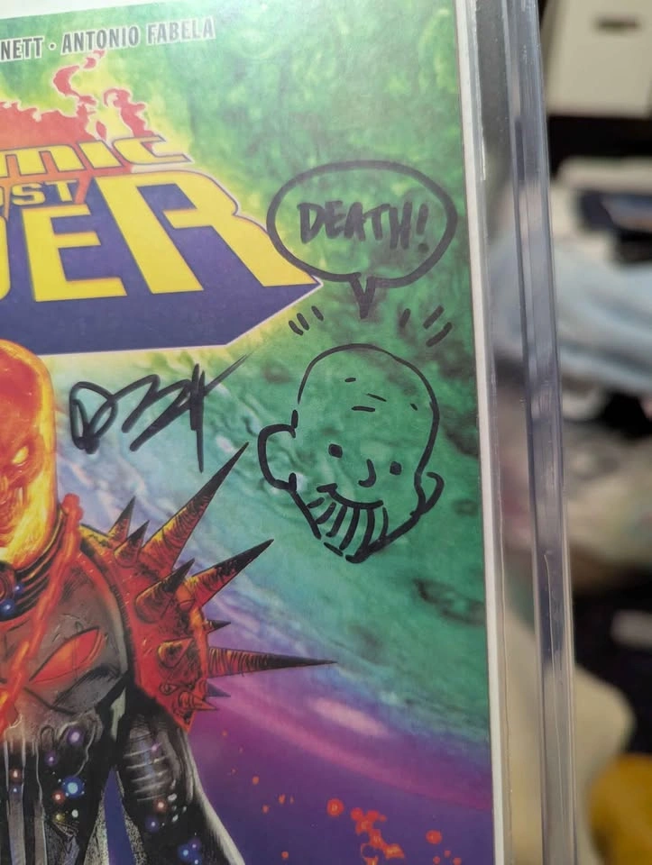 Marvel Cosmic Ghost Rider #1 Signed Comic Book with Sketch - photo 3