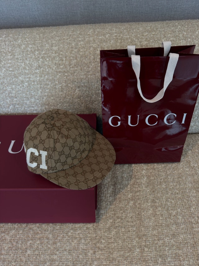 Authentic Gucci GG Canvas Baseball Hat – Medium - photo 2