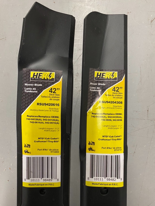 42” Riding Tractor Mower Blades - photo 2
