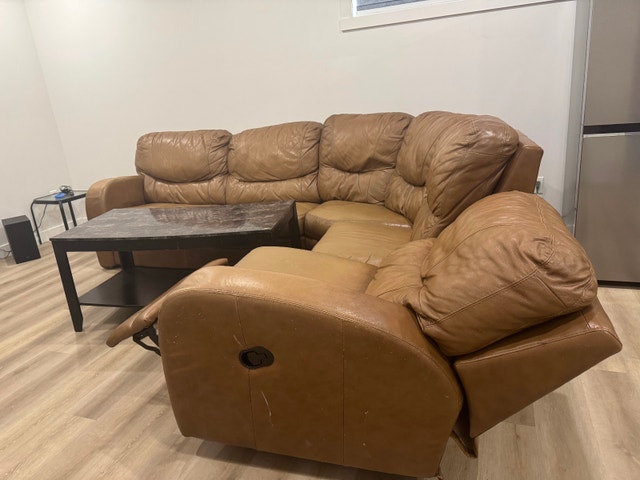 Leather Sectional Sofa Bed - photo 2
