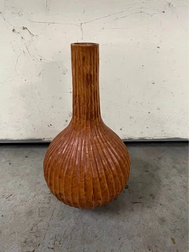 Set of 3 Wooden Decorative Vases - photo 2