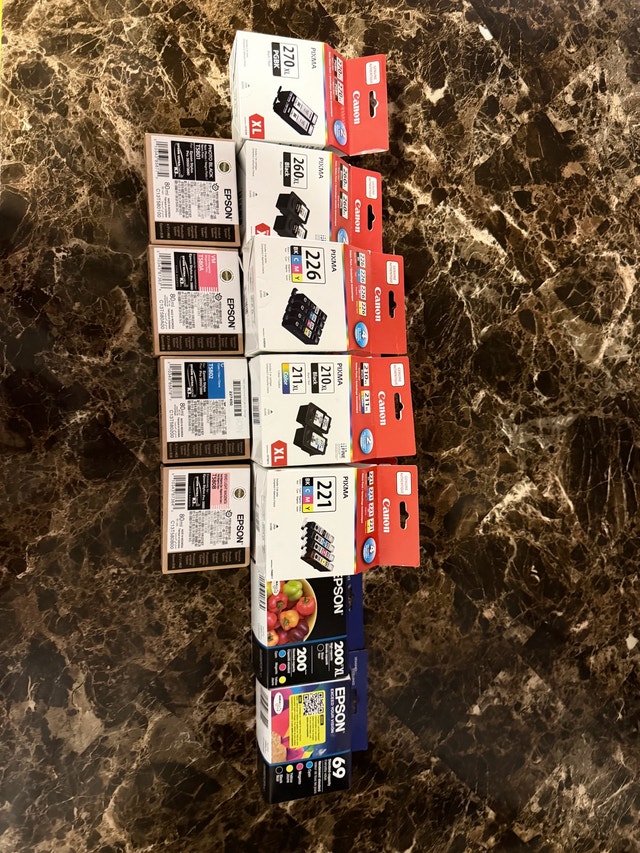 Epson & Canon Ink Cartridges Toner