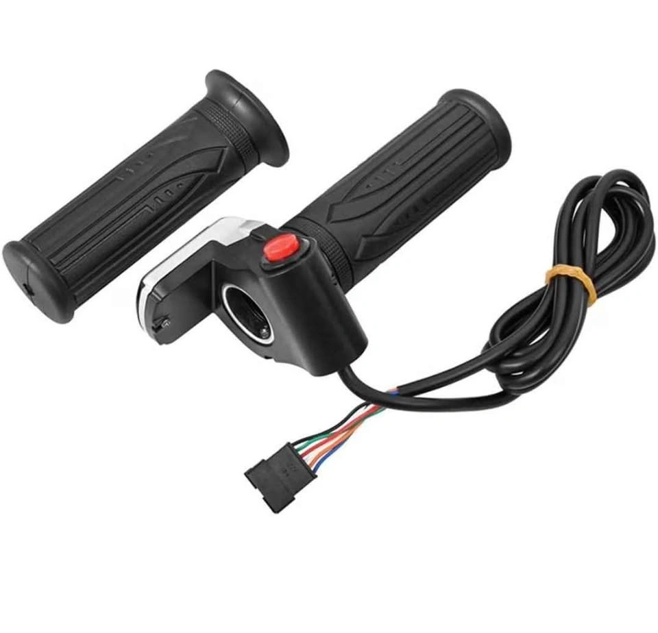 36V Electric Bike Throttle Grip with LED Voltage Display - photo 2