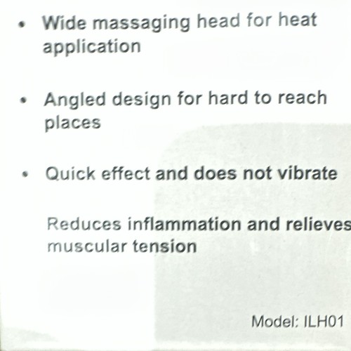Corded Heat Setting Massage Wand Full Body, Silver/Red, Model IL - photo 2