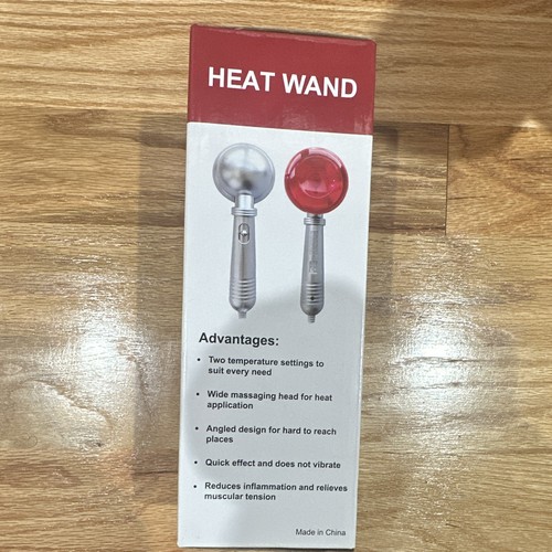 Corded Heat Setting Massage Wand Full Body, Silver/Red, Model IL - photo 3