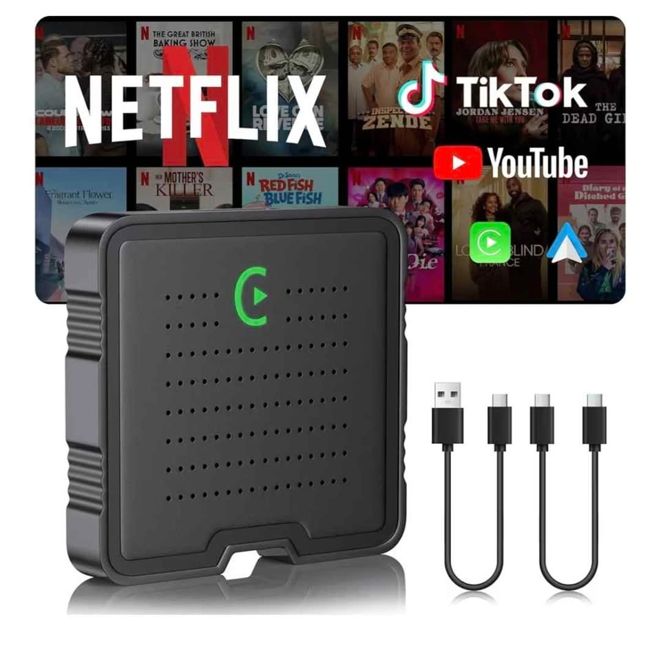 2-in-1 Wireless CarPlay Adapter for Netflix/YouTube/TikTok - photo 2