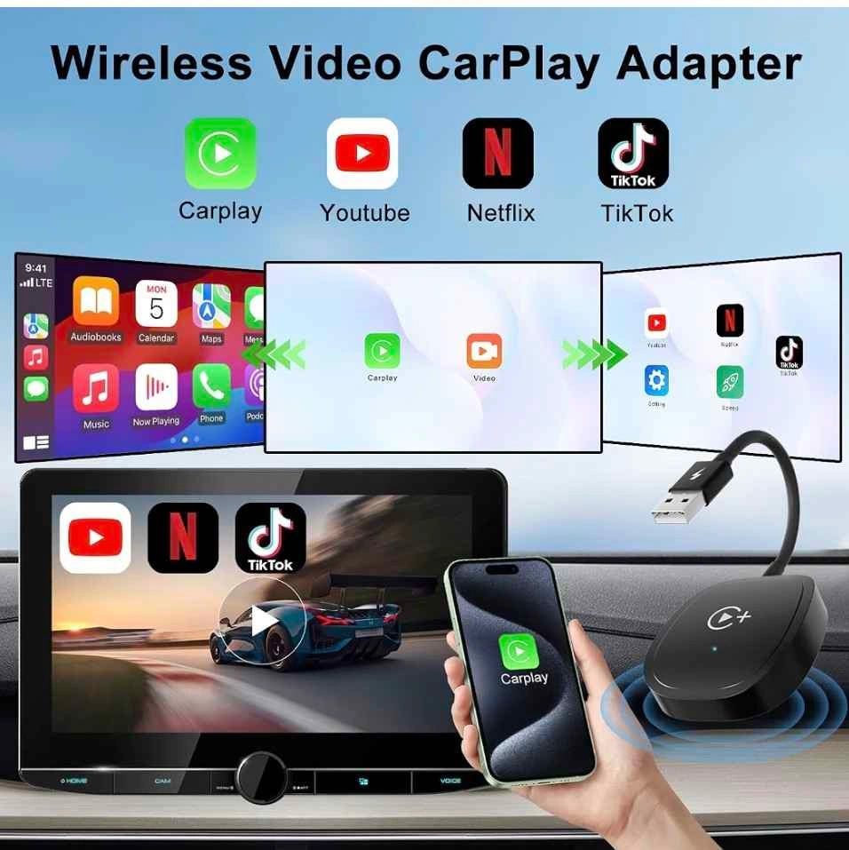 Wireless CarPlay Adapter for Factory Wired CarPlay Cars - photo 3