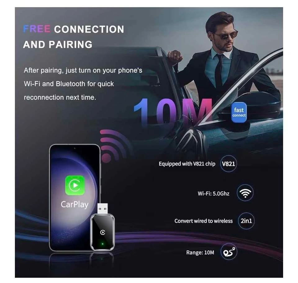 Wireless CarPlay Adapter for iPhone (iOS 10+) - photo 3