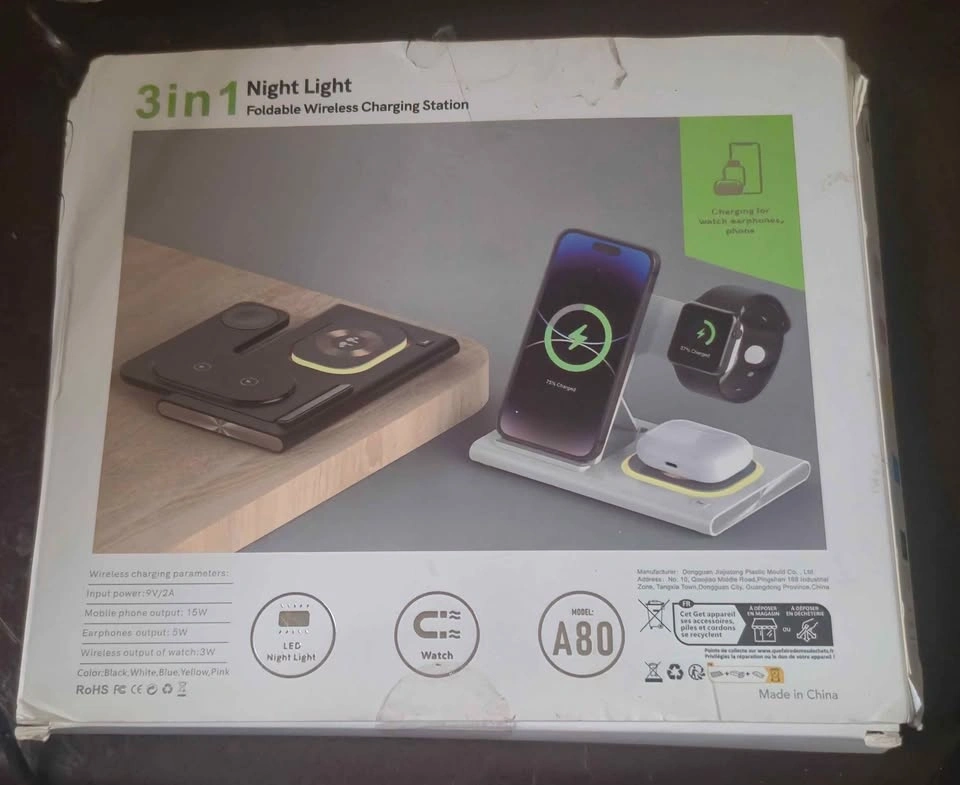 3-in-1 Fast Charging Station for Phone, Watch, and Earbuds - photo 5
