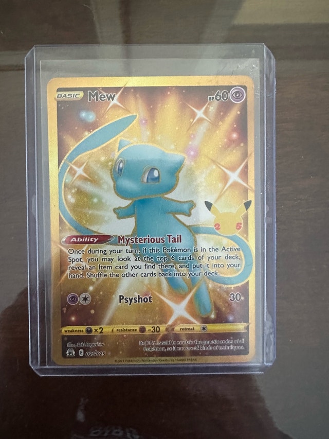 Gold Mew 025/025 2025 Celebrations Set Pokemon