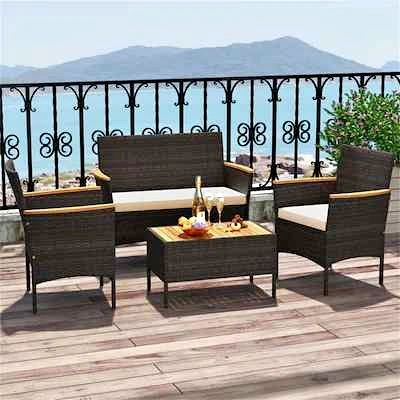 Brand new 4pc patio conversation set. In a box. Unassembled