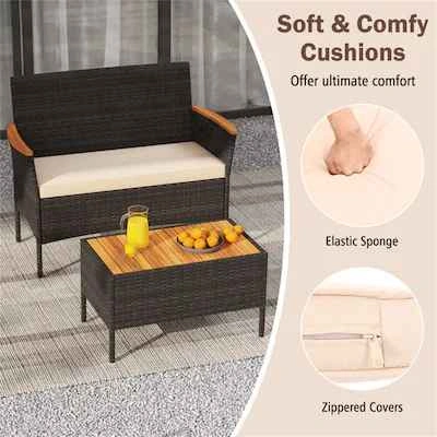 Brand new 4pc patio conversation set. In a box. Unassembled - photo 4