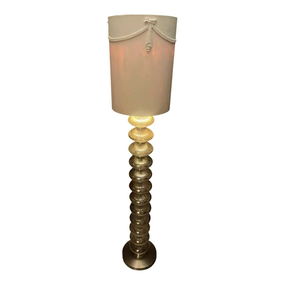 Mercury Glass Stacked Orb Floor Lamp - 61”
