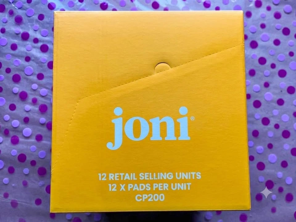 Joni menstrual pads, case of 12 boxes