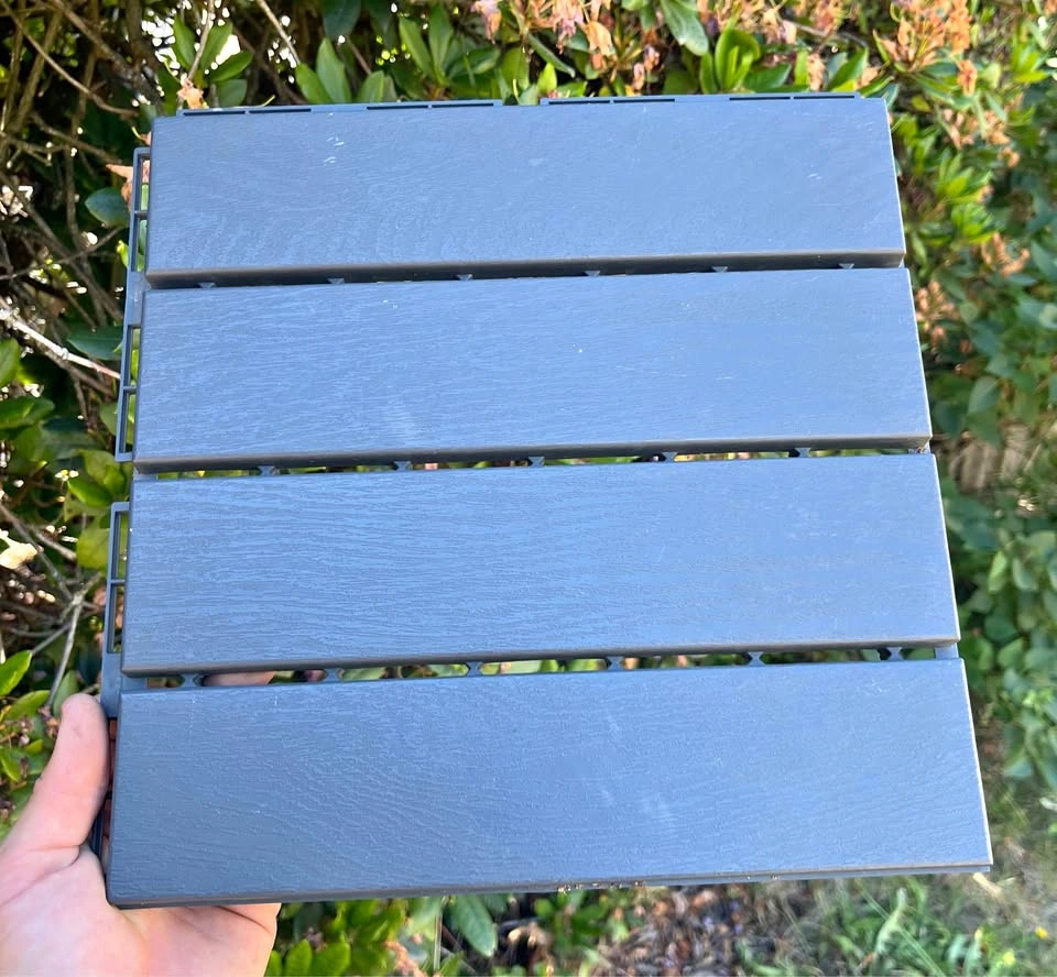 (can deliver) IKEA RUNNEN Dark Grey Deck Tiles