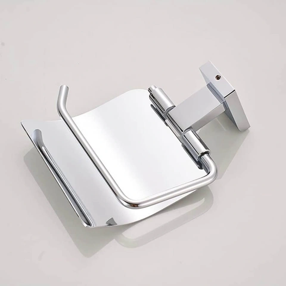 New SUS 304 Stainless Steel Toilet Paper Holder with Cover - photo 3
