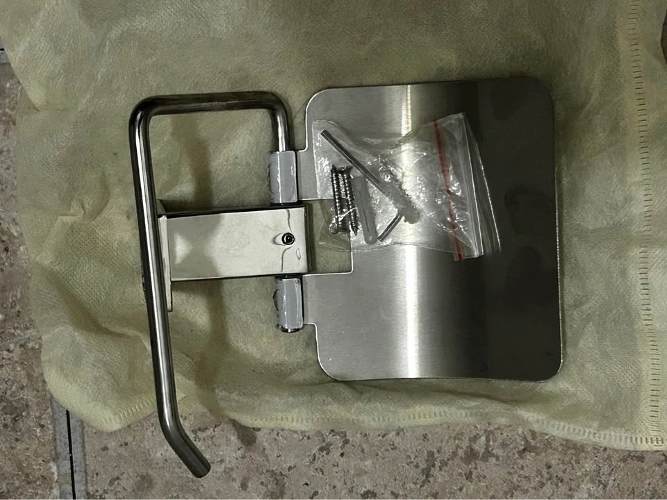 New SUS 304 Stainless Steel Toilet Paper Holder with Cover - photo 5