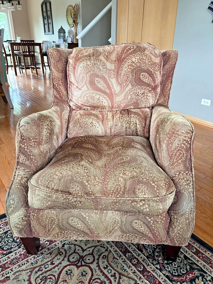 Wingback Accent Chair — Great Bones, Ready for Reupholstery