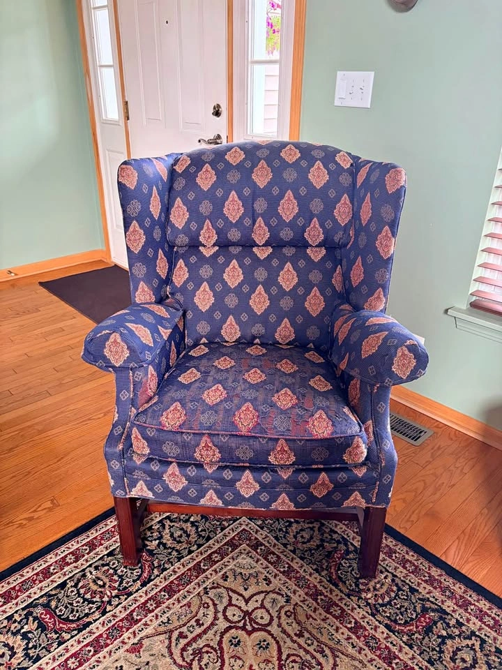 Thomasville Wingback Chair — Quality Frame, Ready for Reupholste
